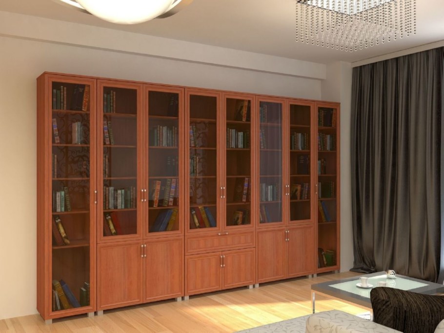 Встроенный книжный шкаф
