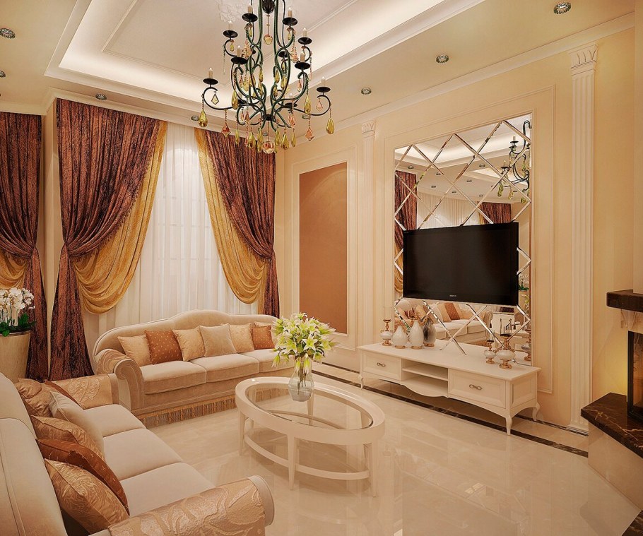 Интерьер зала классика