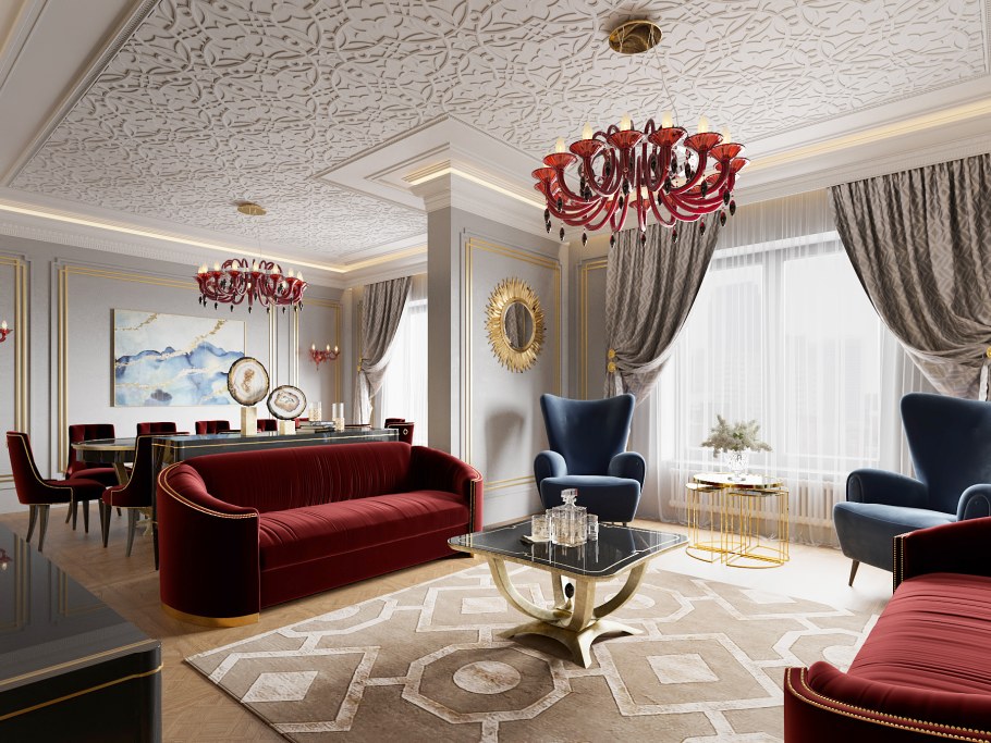 Неоклассика и ар деко в интерьере