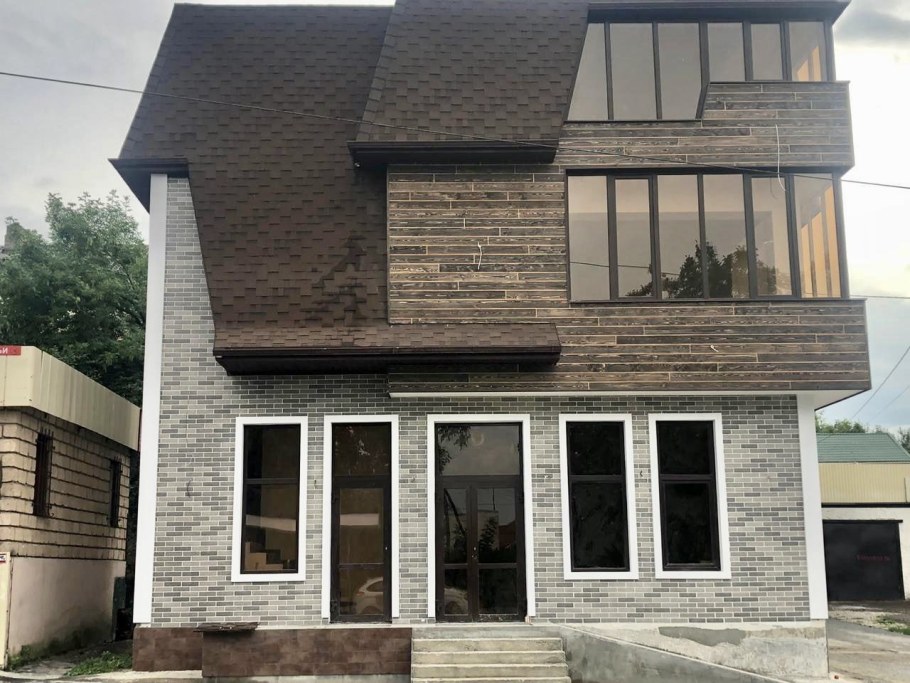 АМК фасад серый микс