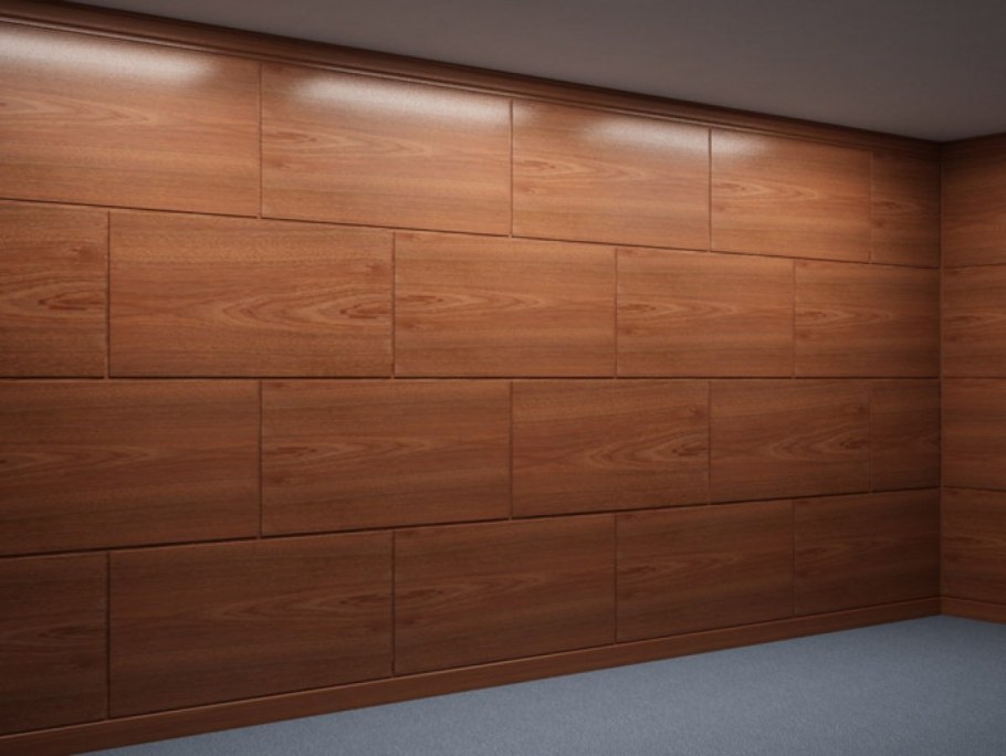 Шпонированные панели Wallhof Wood "тик"