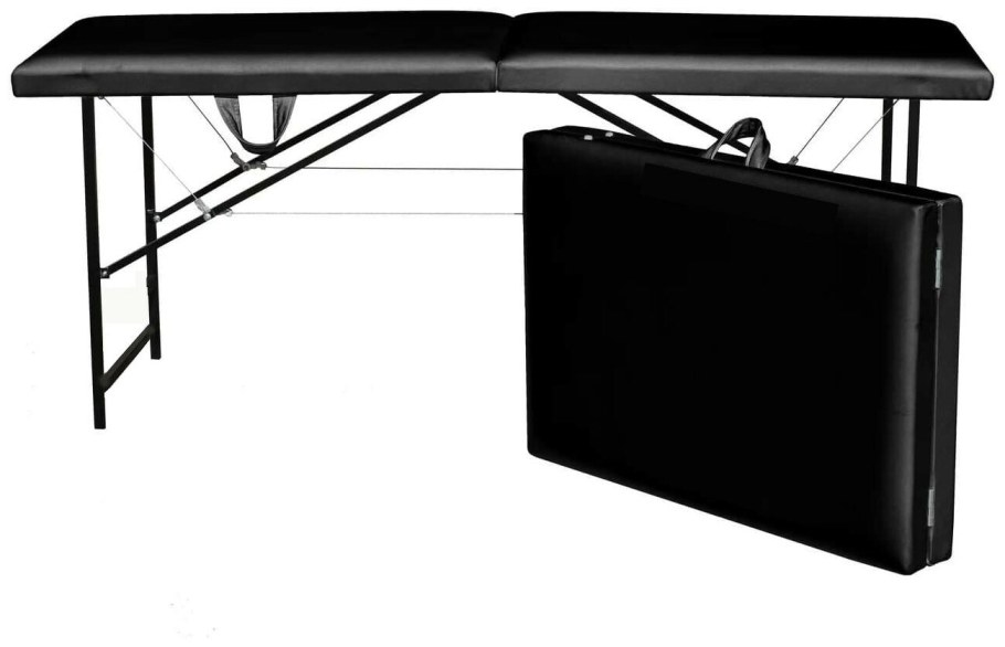 Массажный стол «компакт комфорт 180/70/57» без отверстия черный
