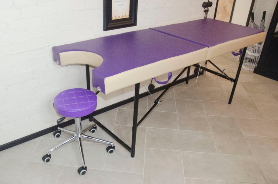 Кушетка для наращивания ресниц "JF-ay01 2-х крем/кор"