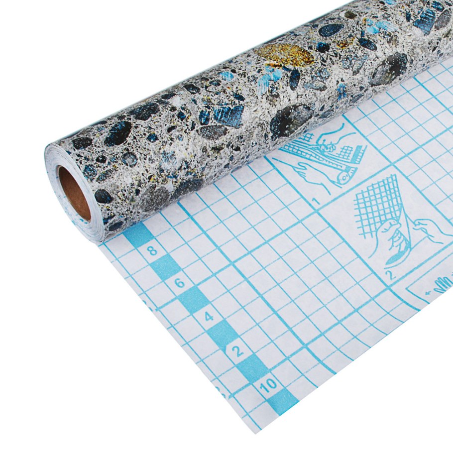 Пленка самоклеящаяся "мрамор" 45см*8м, ПВХ h2222