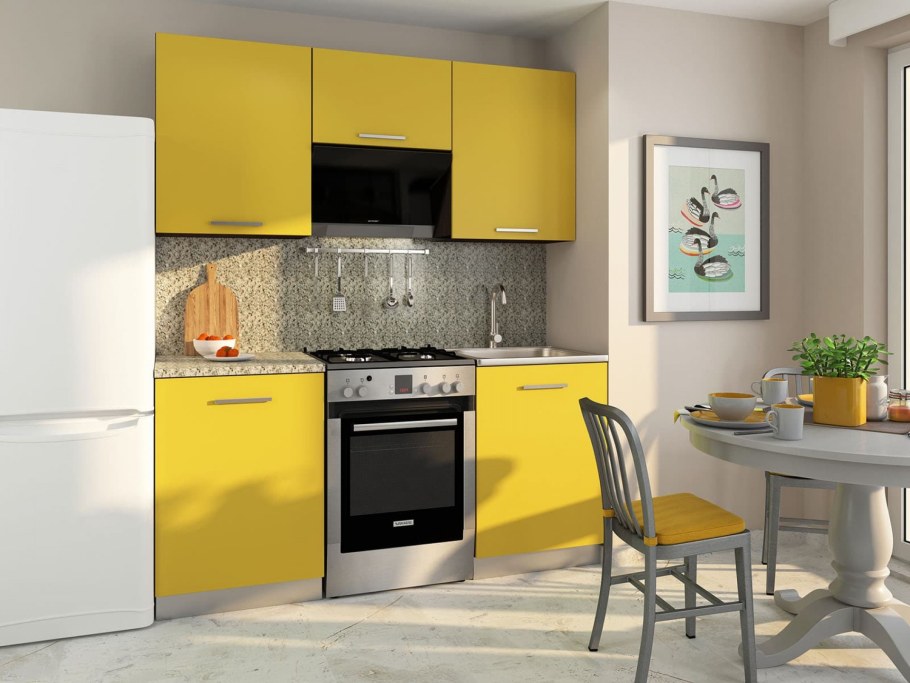 Кухонный гарнитур "Алиса 11" венге/лайм