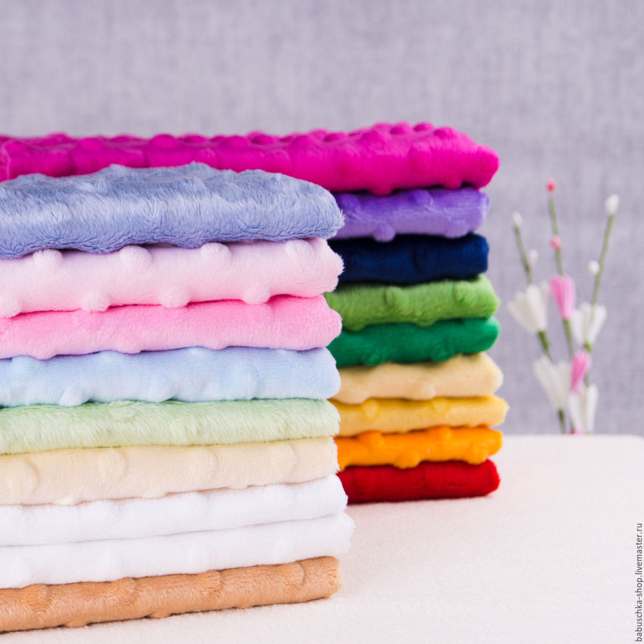 Плюш минки цвета