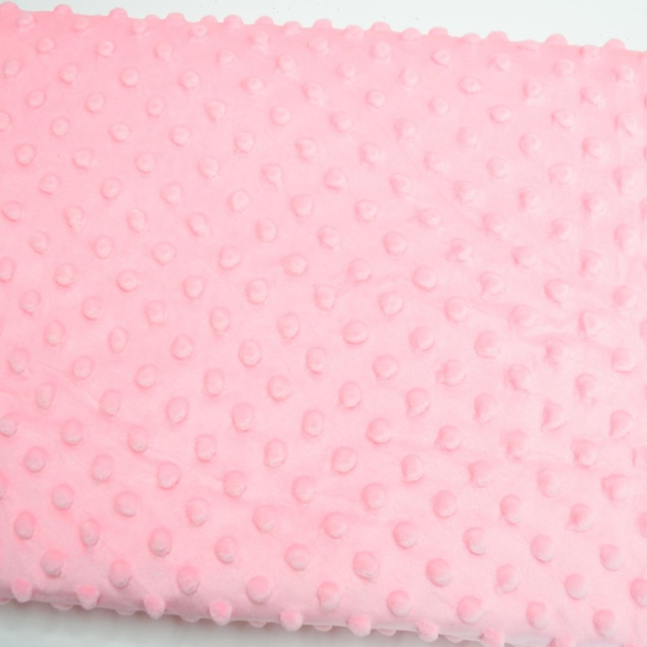 Ткань плюш розовый