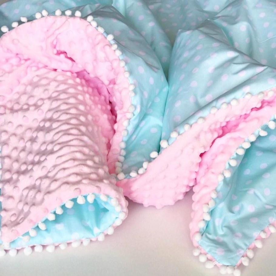 Плед из плюша минки