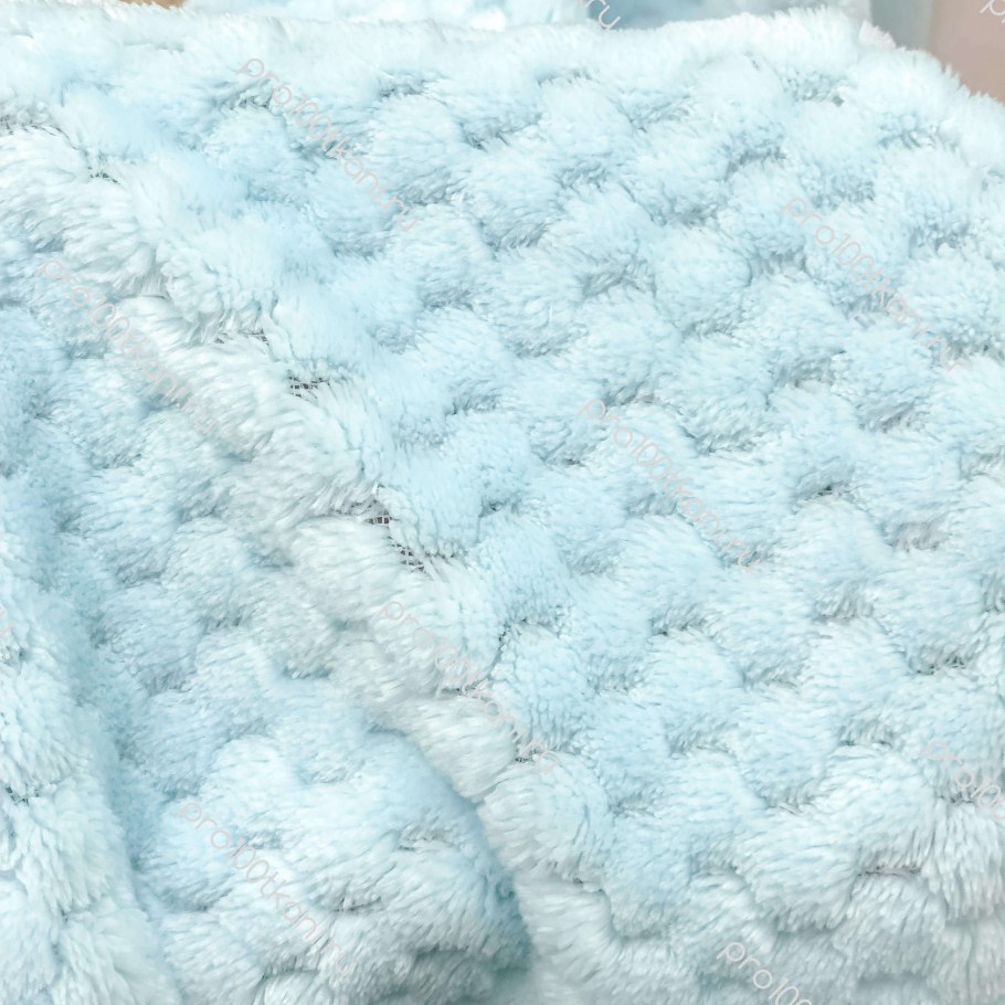 Вельбоа минки голубой