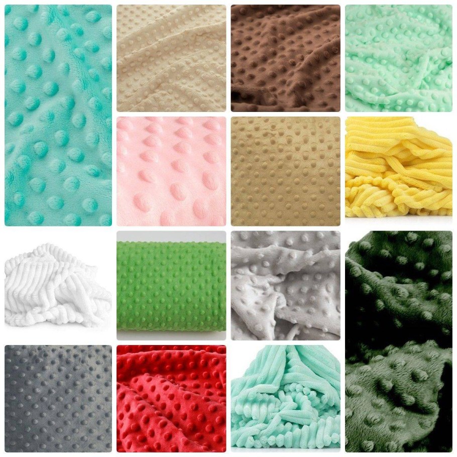 Плюшевая ткань для пледа