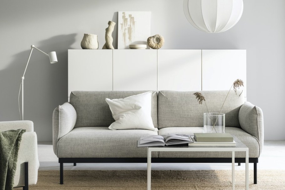 Äpplaryd эппларюд 3-местный диван, лейде светло-серый