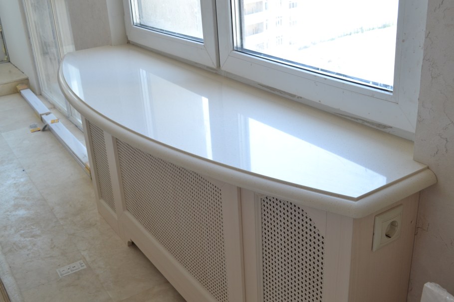 Подоконники из искусственного камня corian