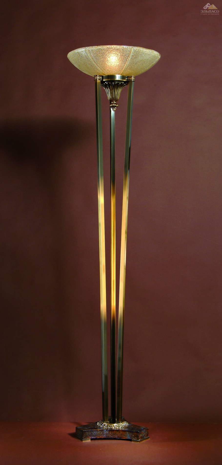 Торшер стекло бронза Деметра Delight