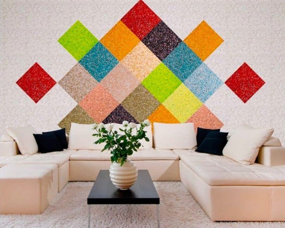 Геометрические фигуры на стене