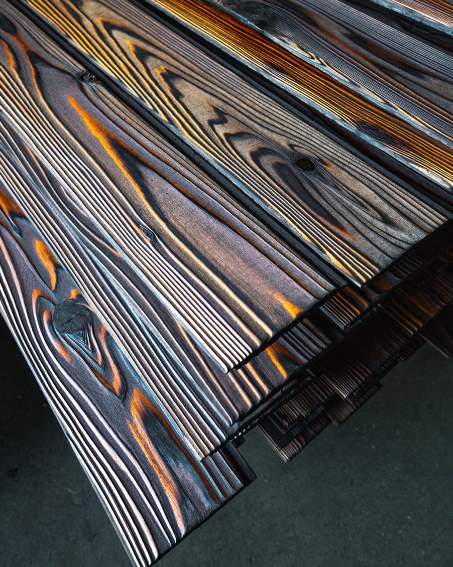 Shou Sugi ban мебель