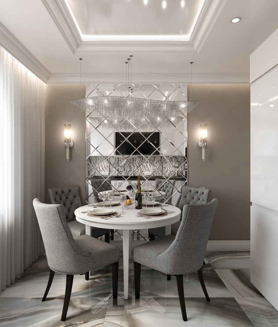 Маленькая кухня в стиле арт деко