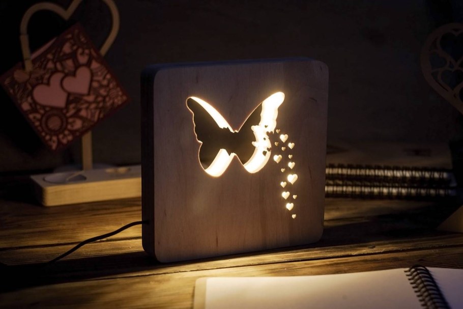 Ночник из дерева