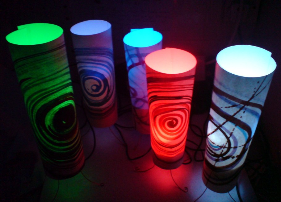 Настольная лампа из светодиодной ленты