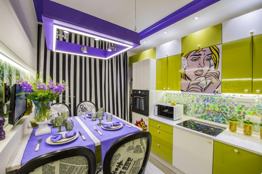 Яркая кухня