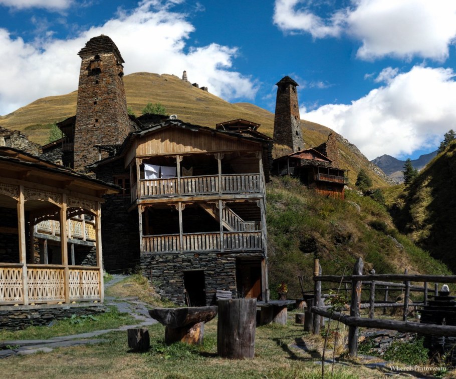 Деревня Омало в Грузии