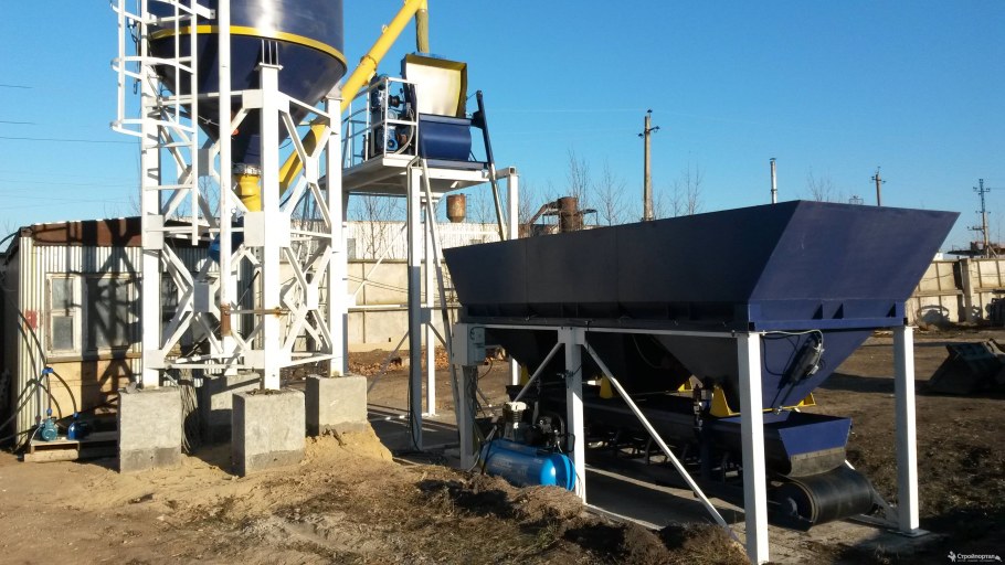 Бетонный завод скип-15