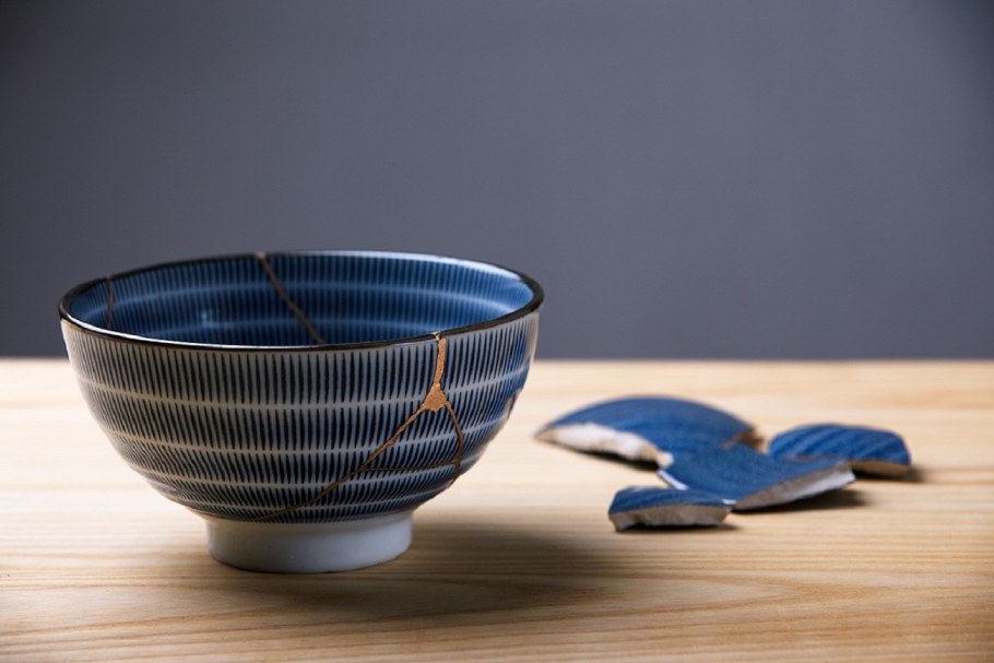 Kintsugi посуда