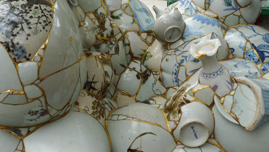 Кинцуги скульптура