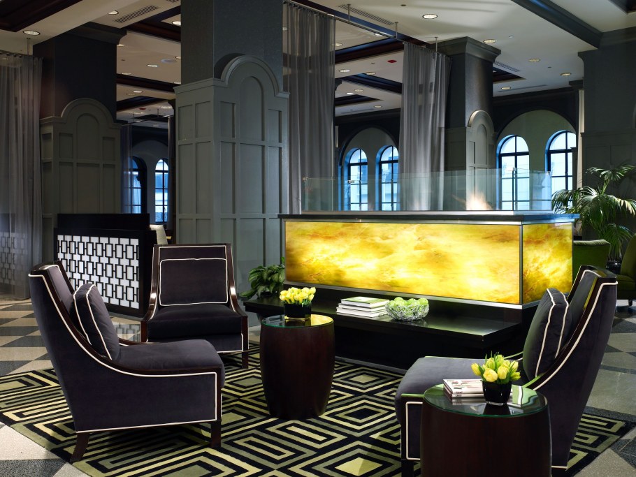 Интерьер ар деко отель