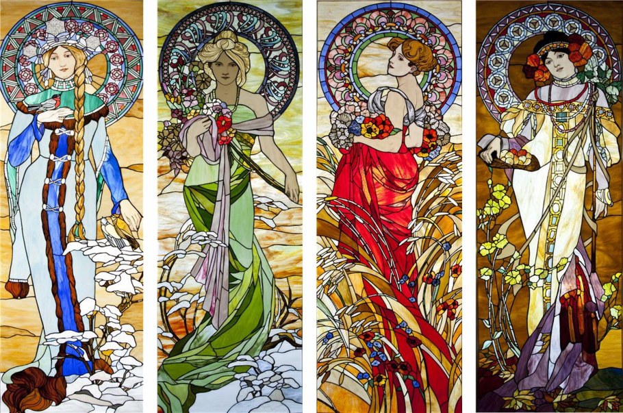 Альфонс Муха времена года