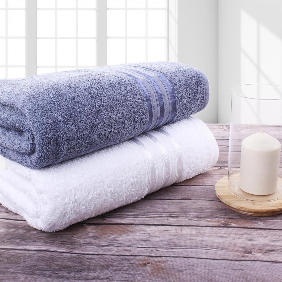 Полотенце банное Harmonika голубой