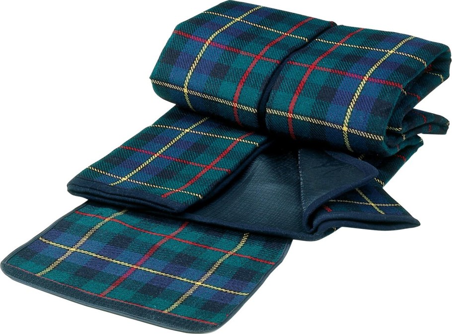 Клетчатый плед для пикника