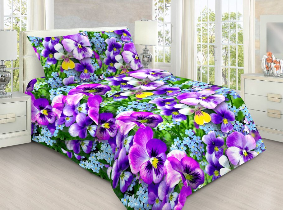 Ивановская бязь Анютины глазки