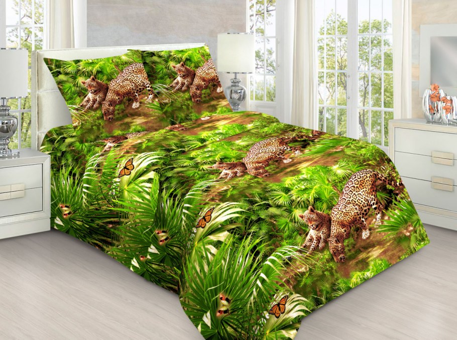 КПБ бязь леопарды