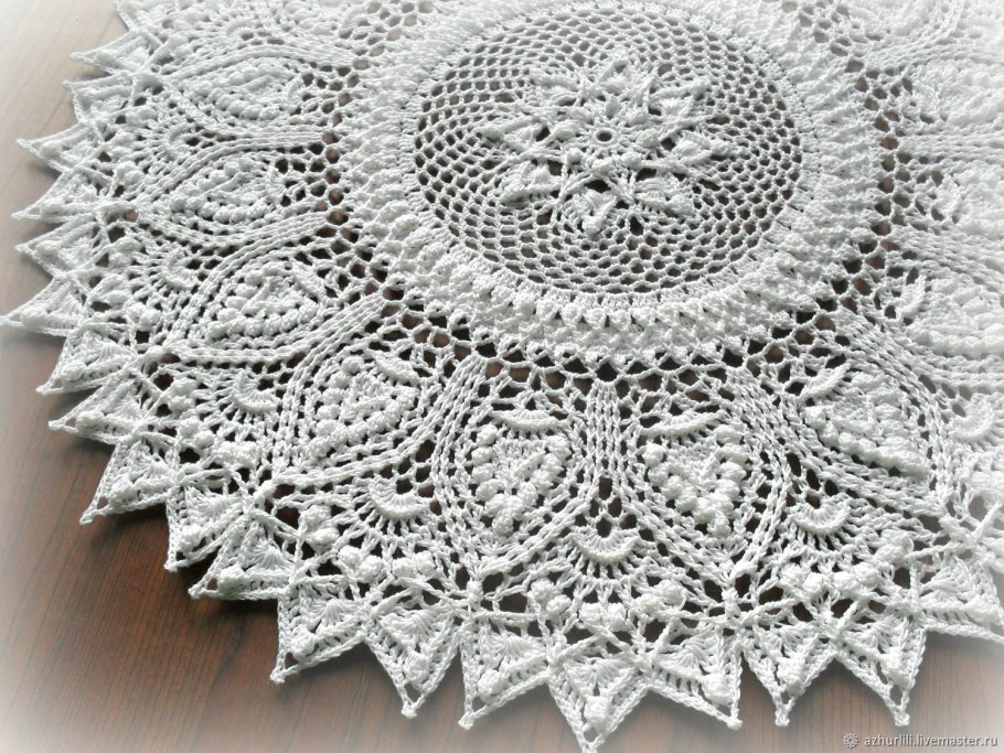 Красивые скатерти крючком