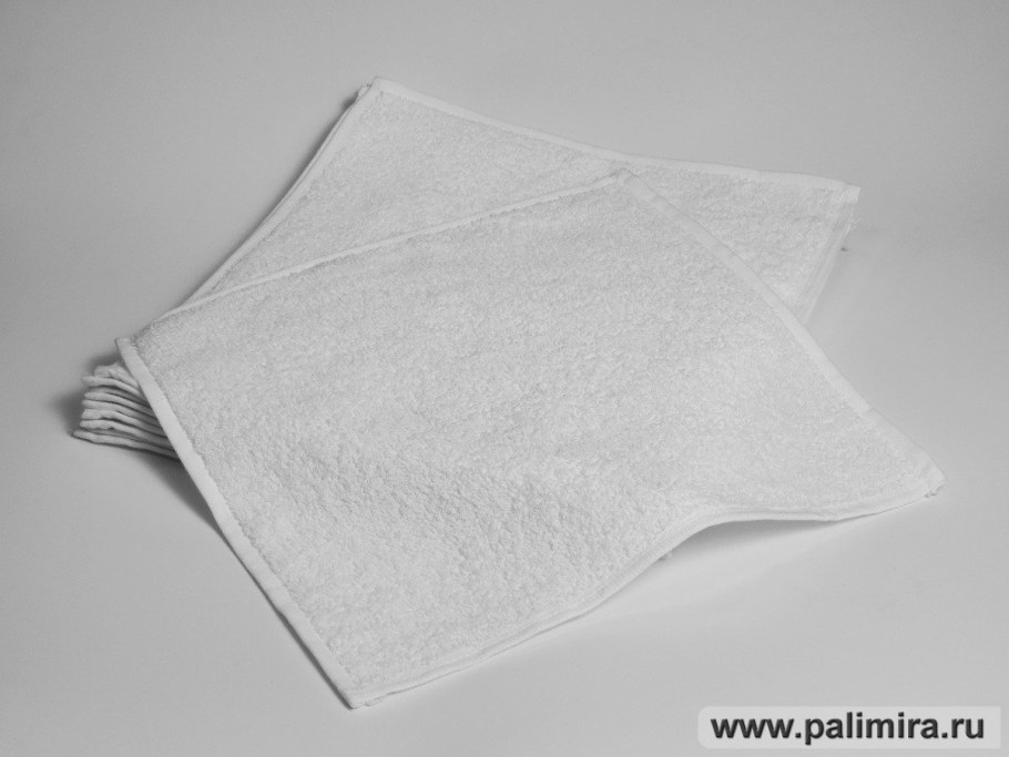 Салфетка махровая белая 30х30