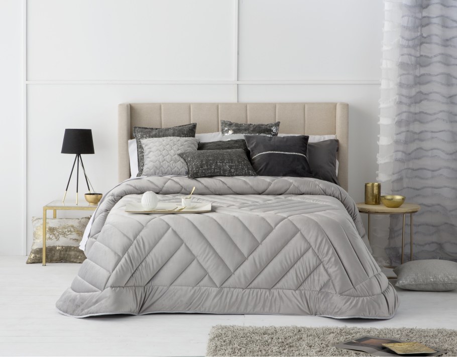 Покрывало + 2 наволочки Antilo Kristel Gris 270х270