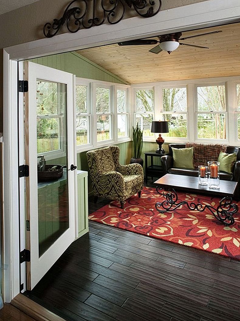 Застекленная веранда на даче