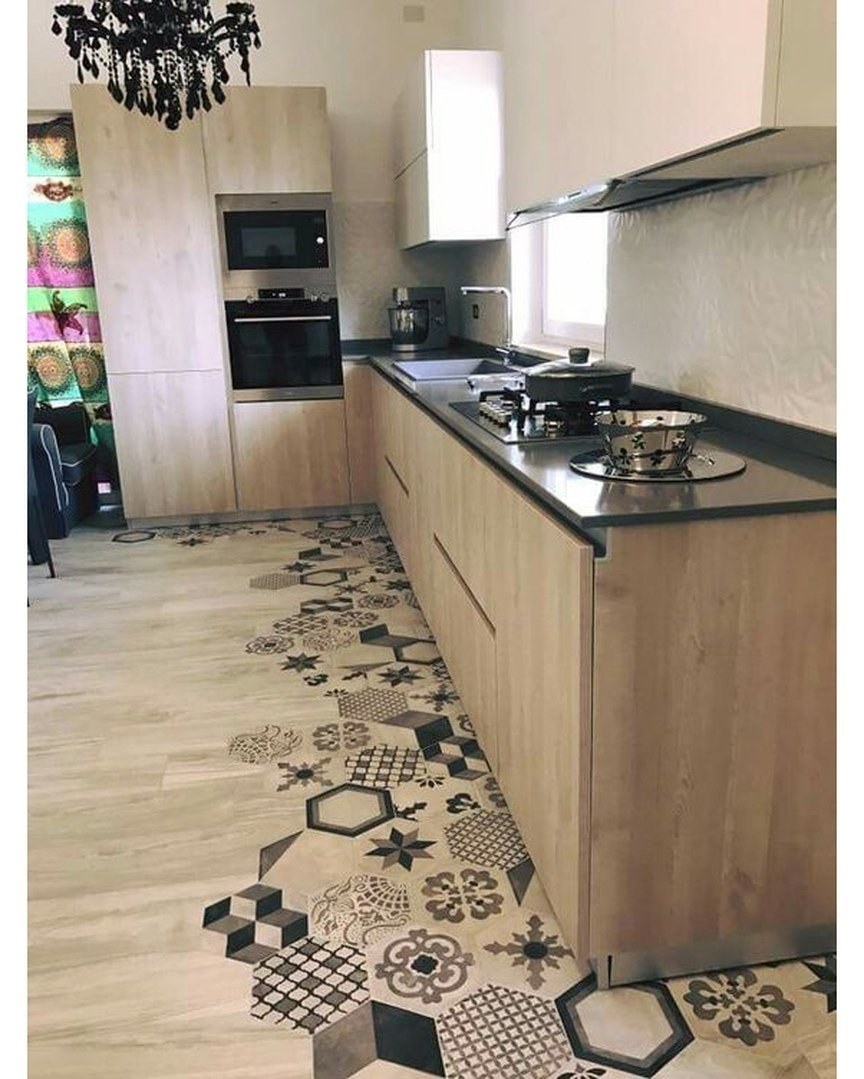 Плитка на кухню на пол