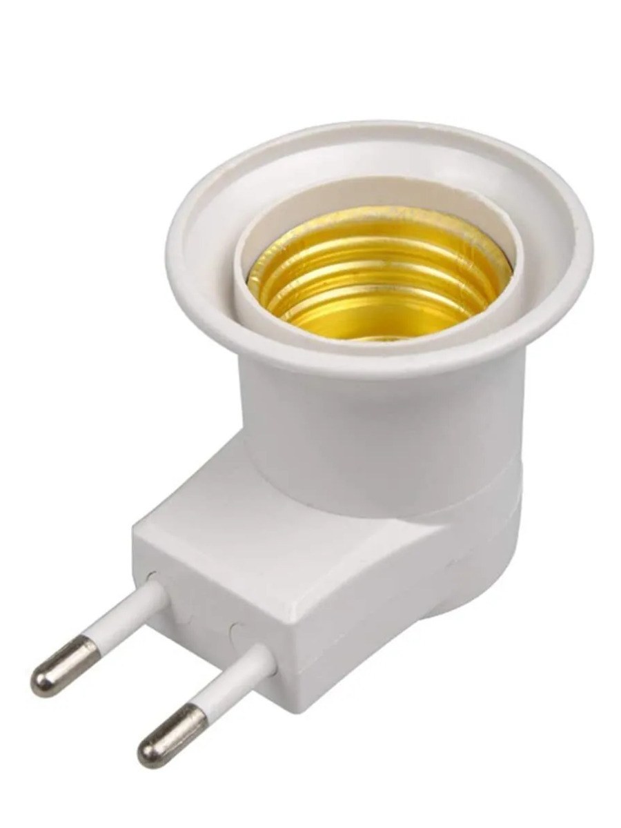 Переходник вилка цоколь е27