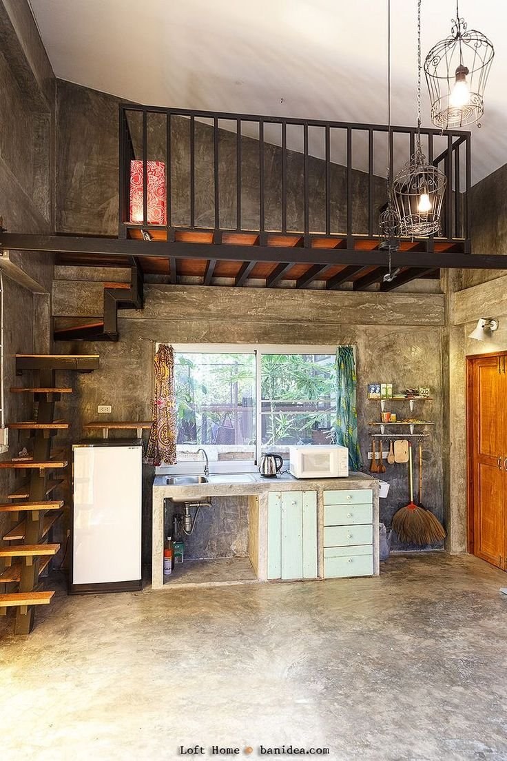 Антресольный этаж в стиле лофт