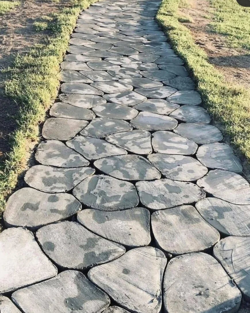 Декоративные дорожки в саду