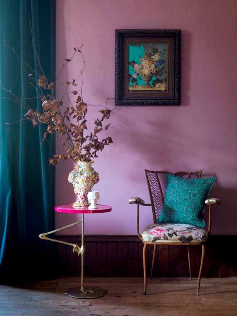 Интерьер в сиреневых тонах