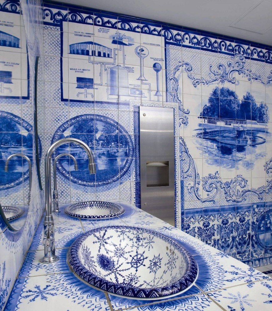 Стиль Гжель в интерьере