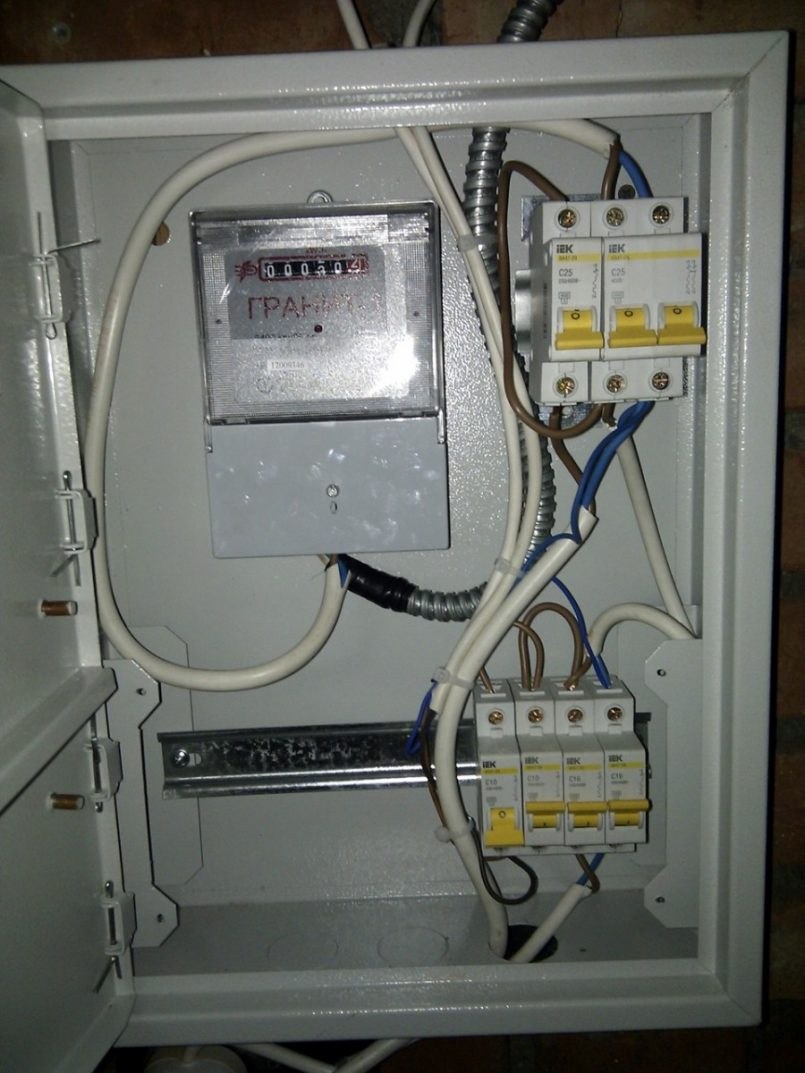 Электрощиток в гараж 380 вольт