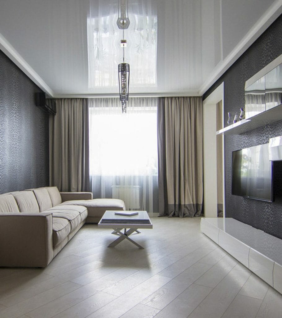 Потолок в гостиной