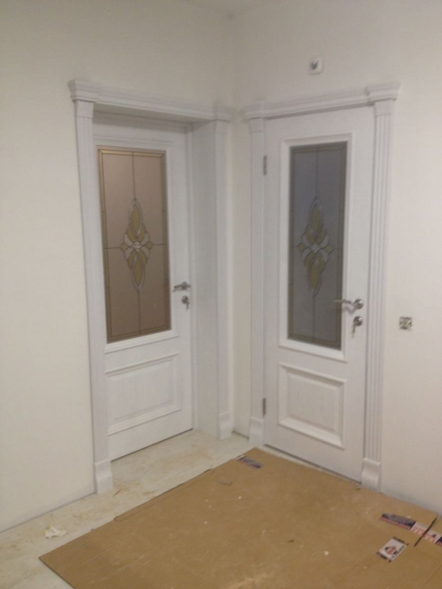 Белые доборы на межкомнатные двери