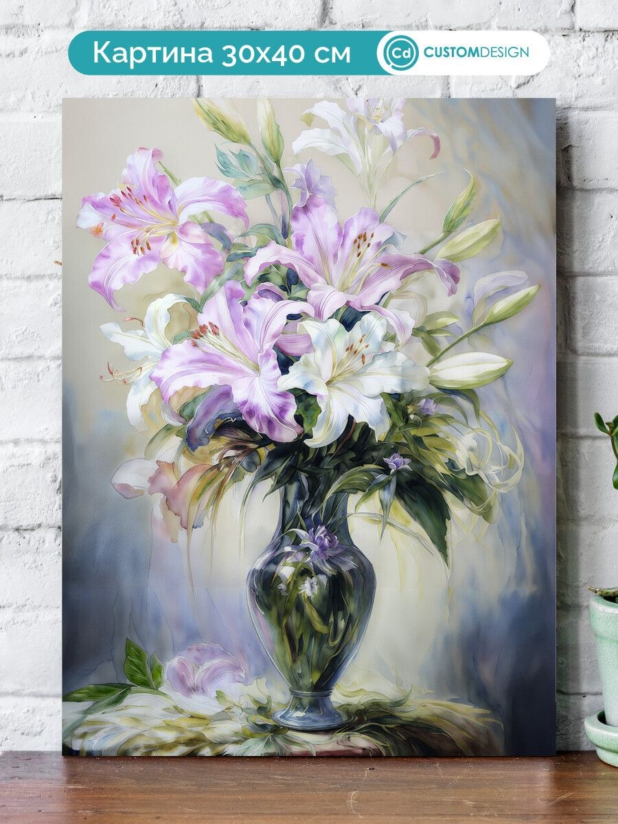 Букет живопись пастелью