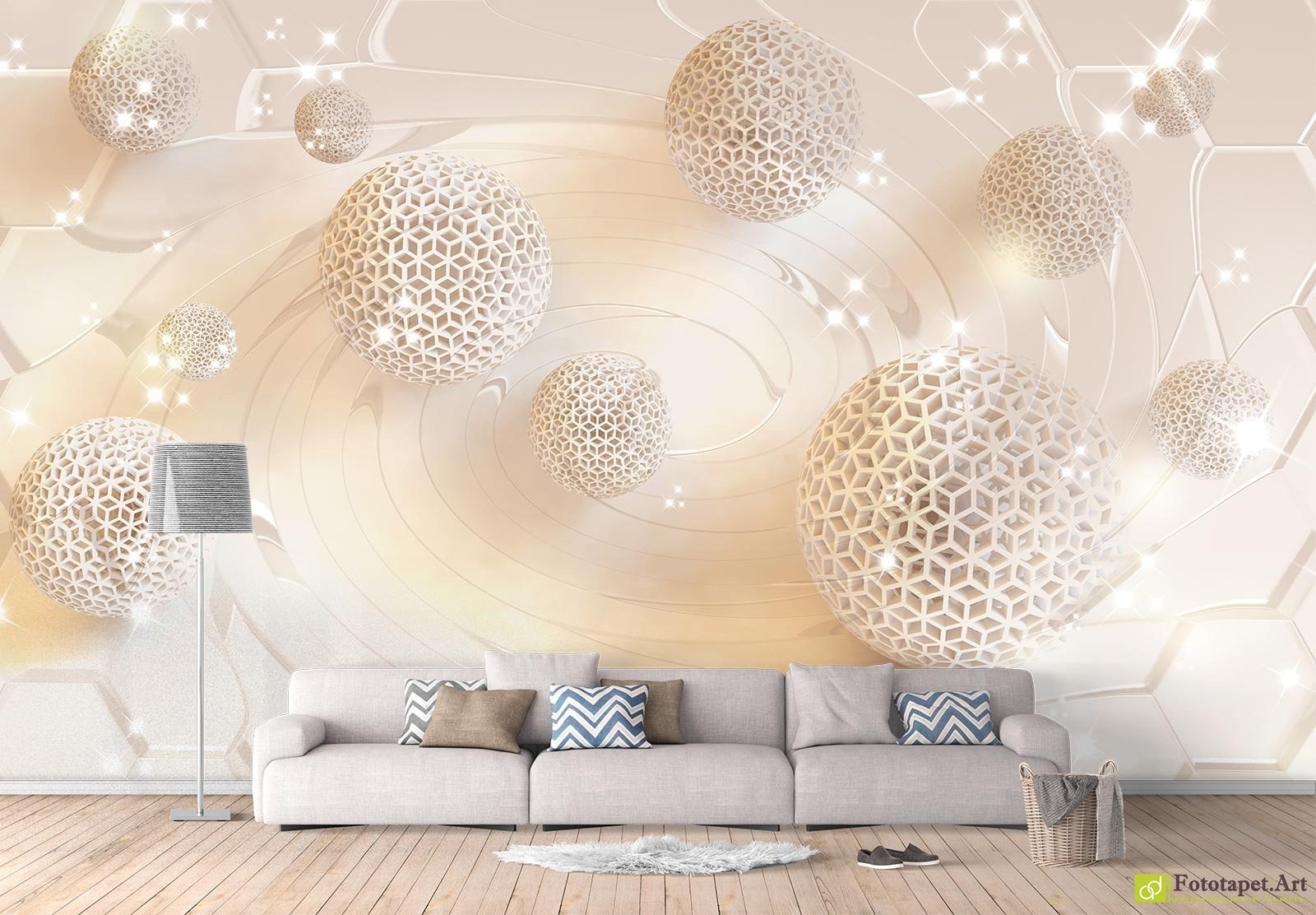Обои круги 3д в интерьере (84 фото) - красивые картинки и HD фото