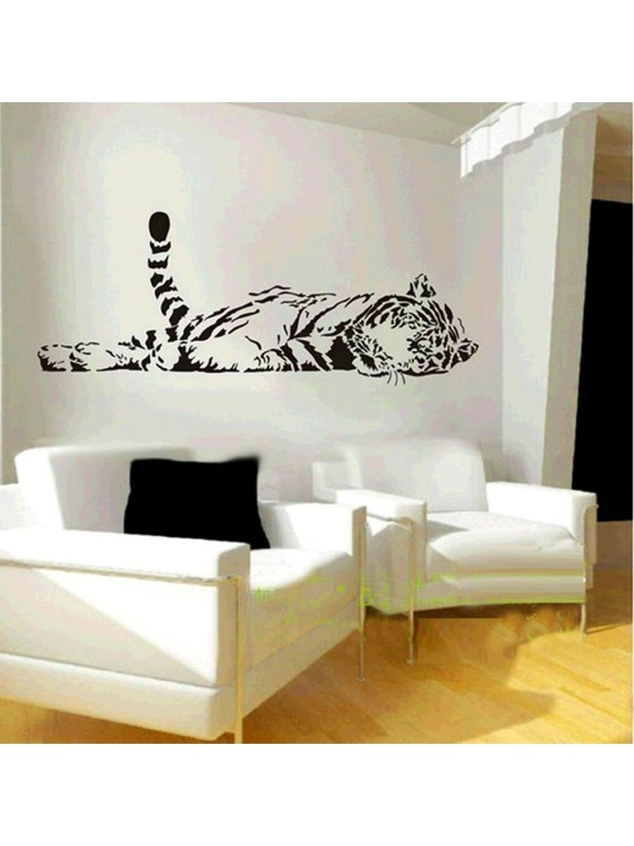 Трафарет рисунка на стену в гостиную