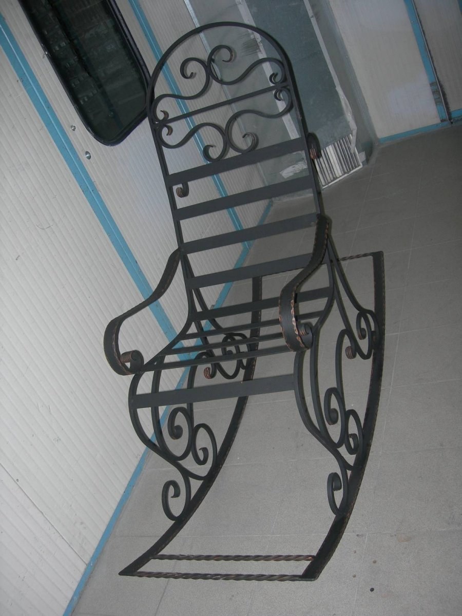 Кованые кресла качалки